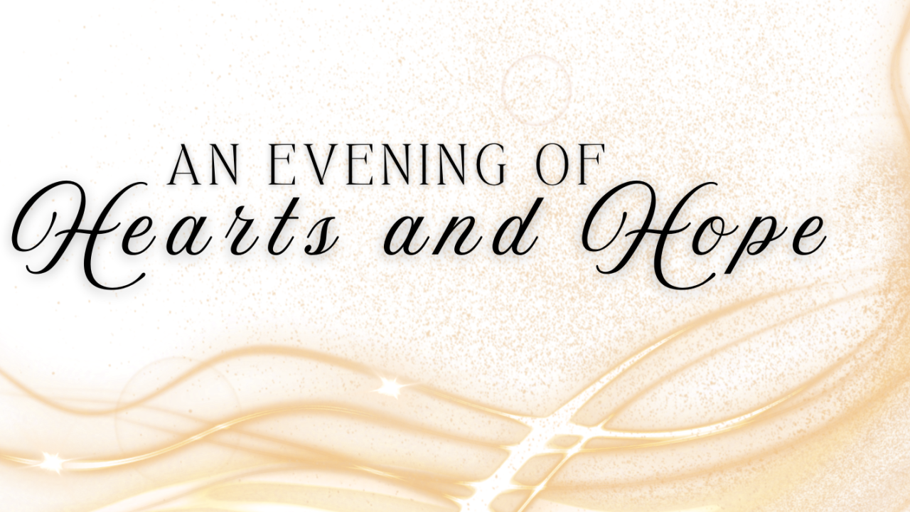 white and gold heading for a gala event